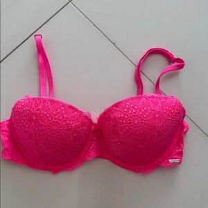 PINK Date Push-Up Bra - Hot Pink